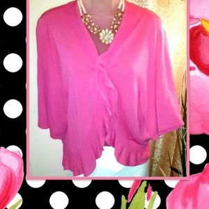 Cato XL/XXL Hot Pink Bolero.